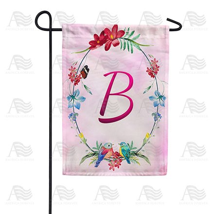Ring Of Nature Monogram Garden Flag
