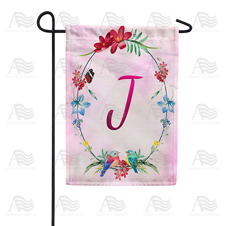 Ring Of Nature Monogram Garden Flag