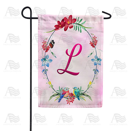 Ring Of Nature Monogram Garden Flag