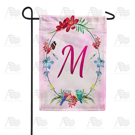 Ring Of Nature Monogram Garden Flag