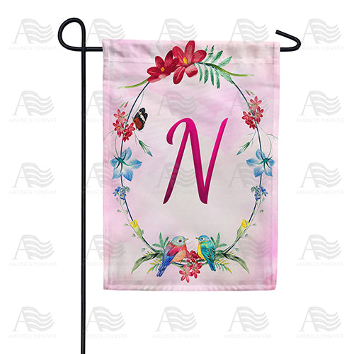 America Forever Ring Of Nature Monogram Garden Flag