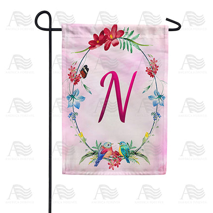 Ring Of Nature Monogram Garden Flag