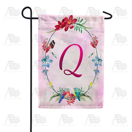 Ring Of Nature Monogram Garden Flag