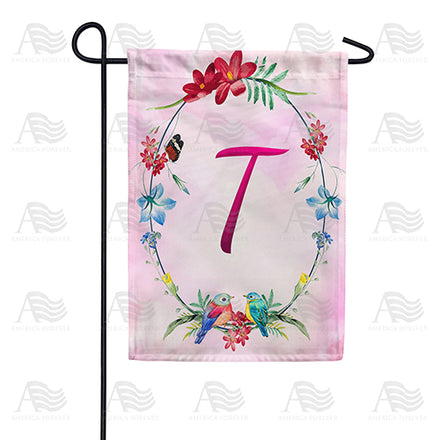 Ring Of Nature Monogram Garden Flag