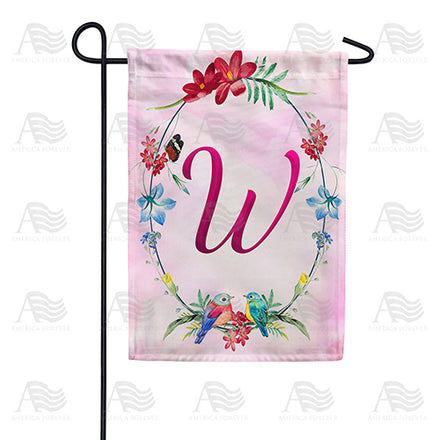 Ring Of Nature Monogram Garden Flag