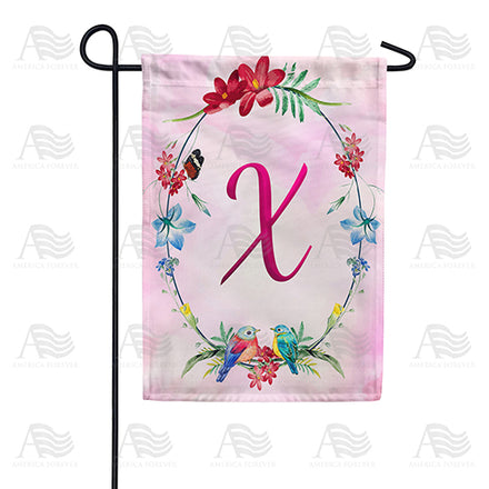 Ring Of Nature Monogram Garden Flag