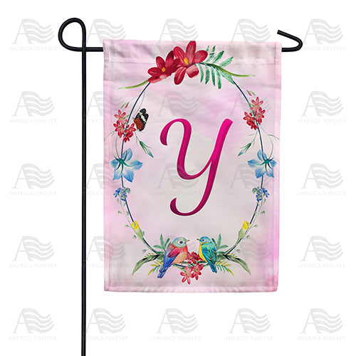 America Forever Ring Of Nature Monogram Garden Flag