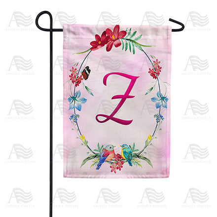 Ring Of Nature Monogram Garden Flag