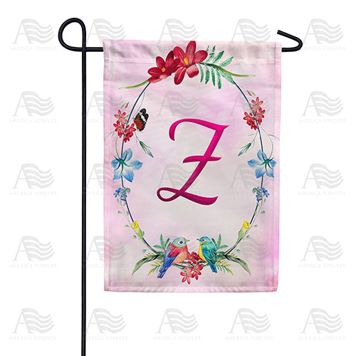 Ring Of Nature Monogram Garden Flag