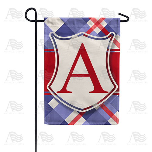 America Forever Patriotic Shield Monogram Garden Flag