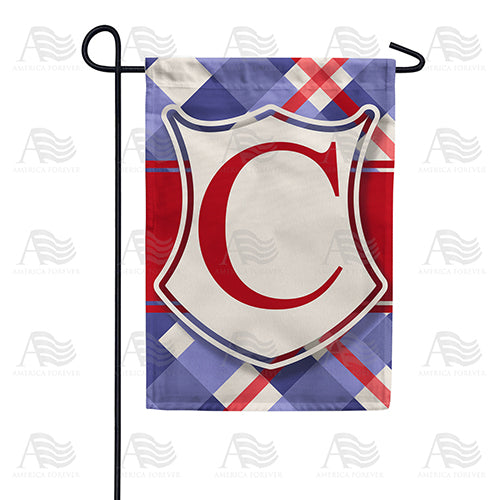 America Forever Patriotic Shield Monogram Garden Flag