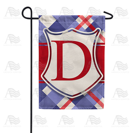 America Forever Patriotic Shield Monogram Garden Flag