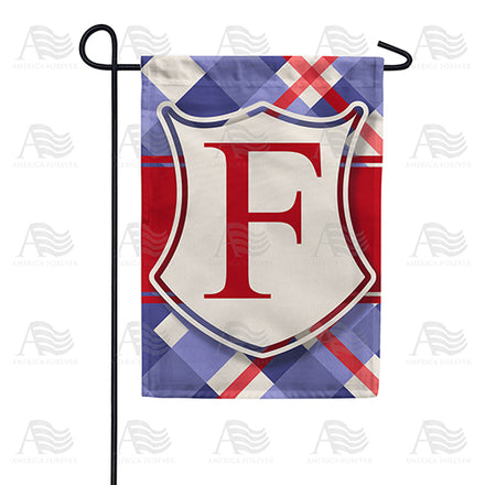 America Forever Patriotic Shield Monogram Garden Flag