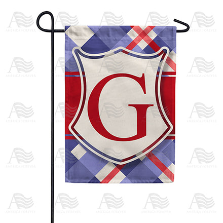 America Forever Patriotic Shield Monogram Garden Flag
