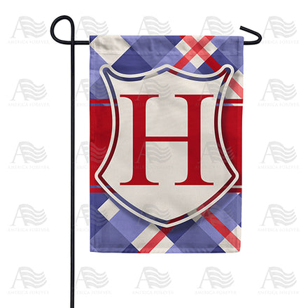 America Forever Patriotic Shield Monogram Garden Flag