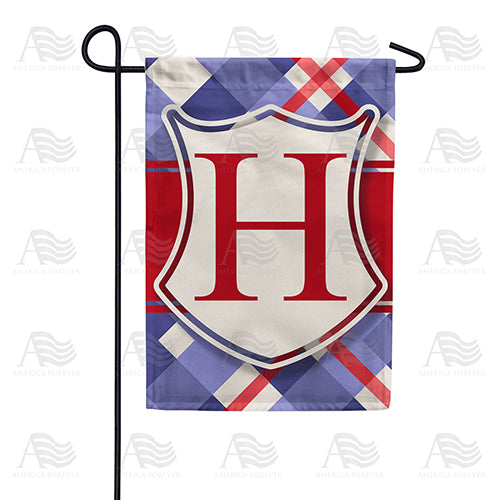 America Forever Patriotic Shield Monogram Garden Flag