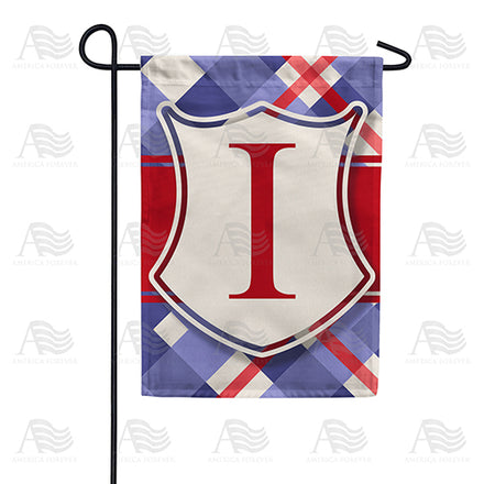 America Forever Patriotic Shield Monogram Garden Flag