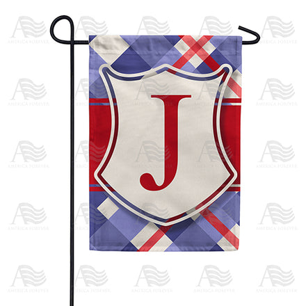 America Forever Patriotic Shield Monogram Garden Flag