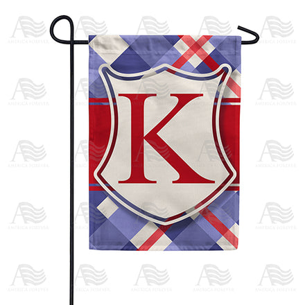 America Forever Patriotic Shield Monogram Garden Flag