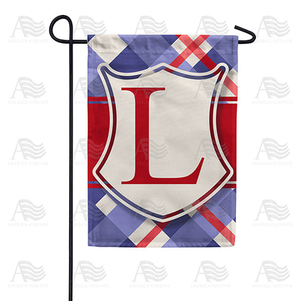 America Forever Patriotic Shield Monogram Garden Flag