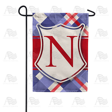 America Forever Patriotic Shield Monogram Garden Flag