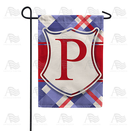 America Forever Patriotic Shield Monogram Garden Flag