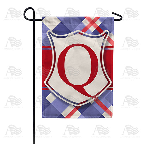 America Forever Patriotic Shield Monogram Garden Flag