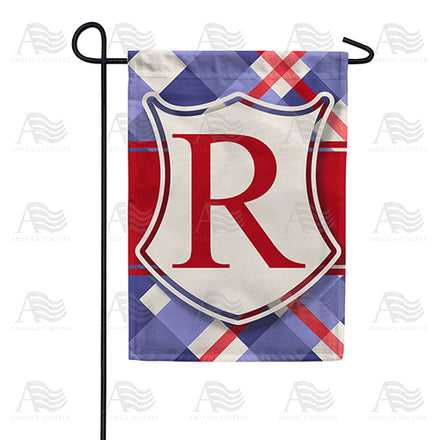 America Forever Patriotic Shield Monogram Garden Flag