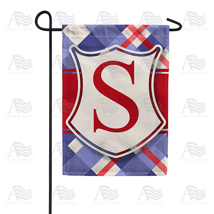 America Forever Patriotic Shield Monogram Garden Flag