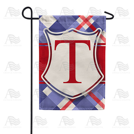 America Forever Patriotic Shield Monogram Garden Flag