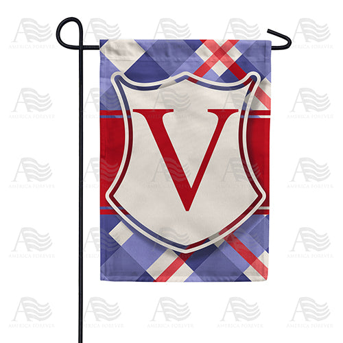 America Forever Patriotic Shield Monogram Garden Flag