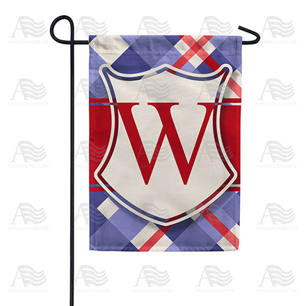 America Forever Patriotic Shield Monogram Garden Flag