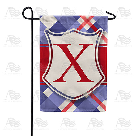 America Forever Patriotic Shield Monogram Garden Flag