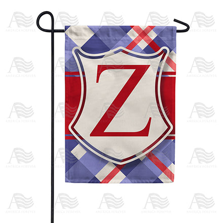 America Forever Patriotic Shield Monogram Garden Flag