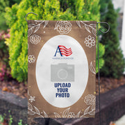 America Forever Personalized Bronze Floral Garden Flag