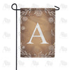 America Forever Bronze Floral Monogram Garden Flag