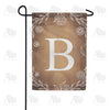 America Forever Bronze Floral Monogram Garden Flag