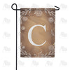 America Forever Bronze Floral Monogram Garden Flag
