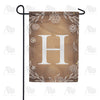 America Forever Bronze Floral Monogram Garden Flag