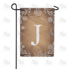 America Forever Bronze Floral Monogram Garden Flag