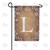 America Forever Bronze Floral Monogram Garden Flag