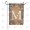 America Forever Bronze Floral Monogram Garden Flag