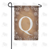 America Forever Bronze Floral Monogram Garden Flag