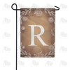 America Forever Bronze Floral Monogram Garden Flag