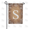 America Forever Bronze Floral Monogram Garden Flag