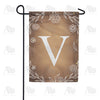 America Forever Bronze Floral Monogram Garden Flag