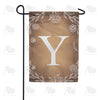 America Forever Bronze Floral Monogram Garden Flag