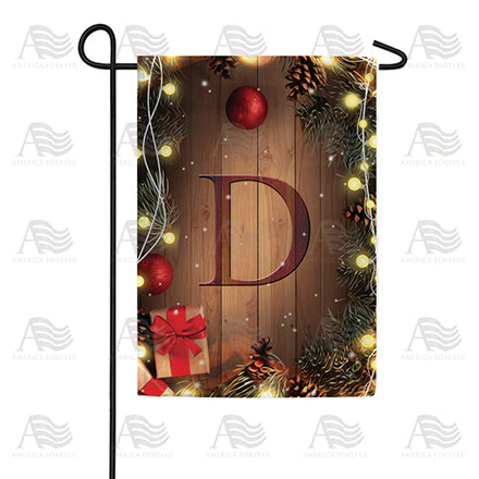 America Forever Wood Panel Lights Monogram Garden Flag