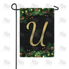 America Forever Pine Cones And Stars Monogram Garden Flag