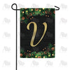 America Forever Pine Cones And Stars Monogram Garden Flag